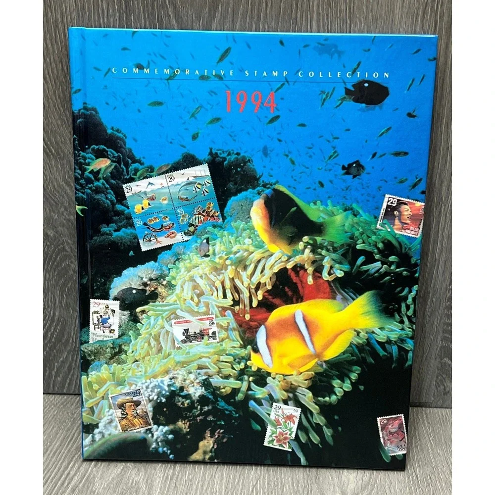 USPS 1994 Commemorative Stamp Collection Hardcover Album Book 8994 Vintage